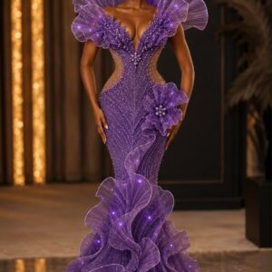 UZ Fashion Violet Reverie Bridal